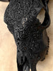 Bull Skull Carved Fern - Skull,A/146
