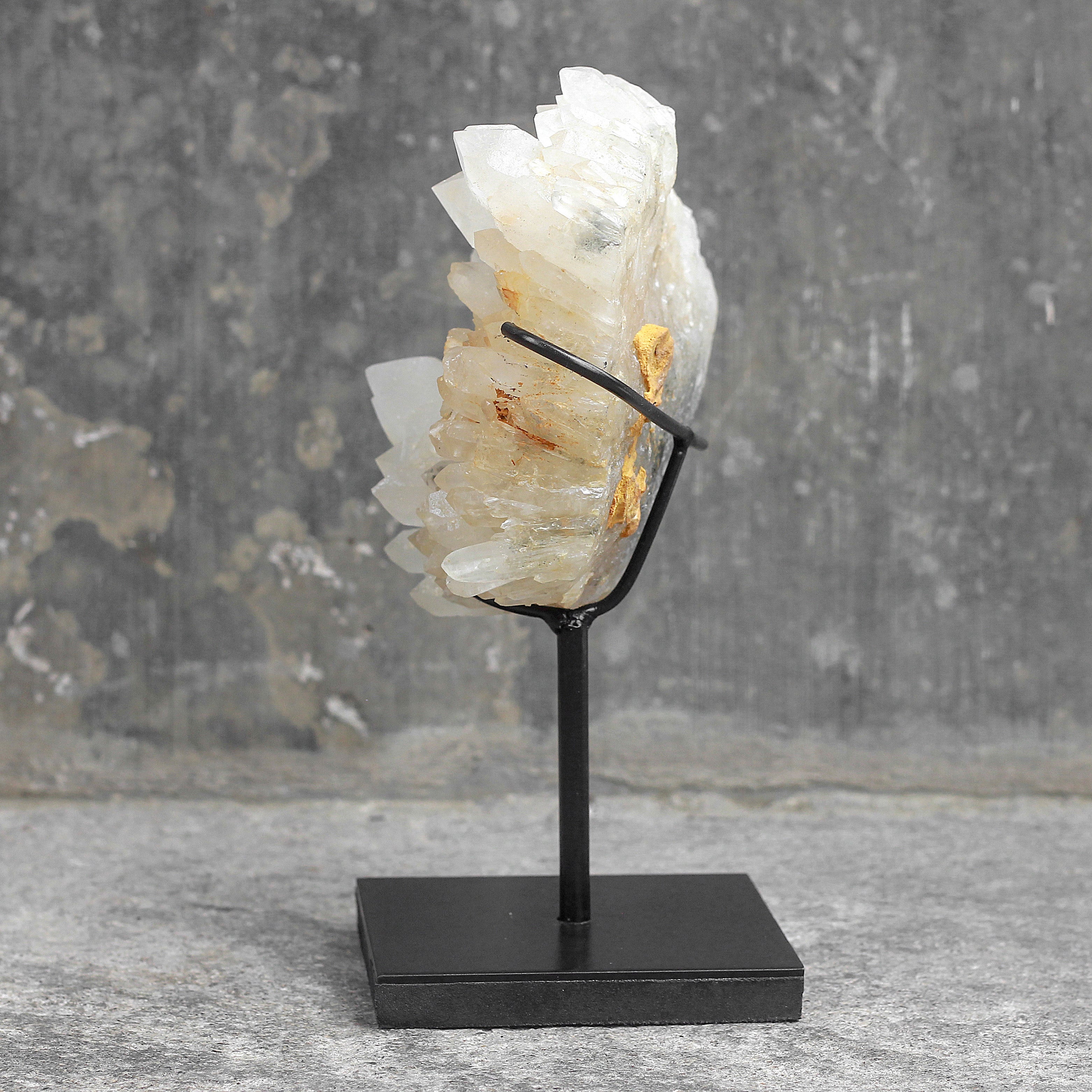 Beautiful Quartz Crystal cluster on a custom stand CC/040