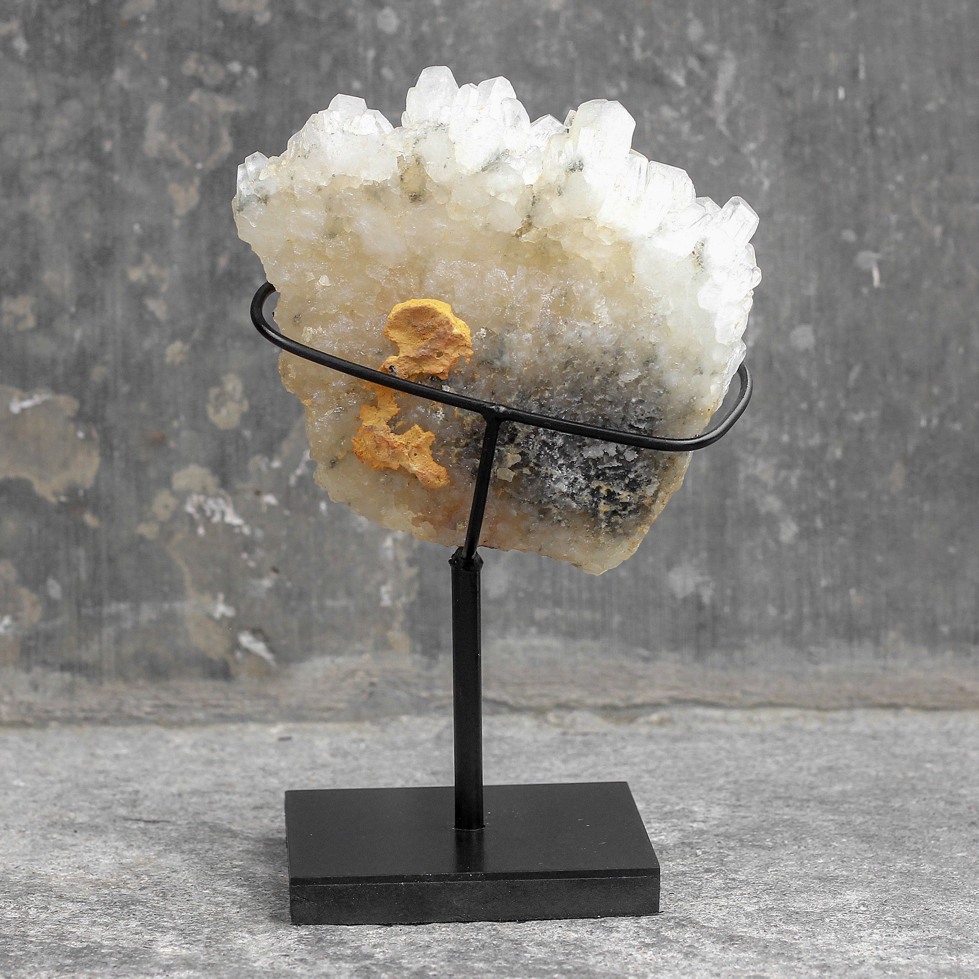 Beautiful Quartz Crystal cluster on a custom stand CC/040