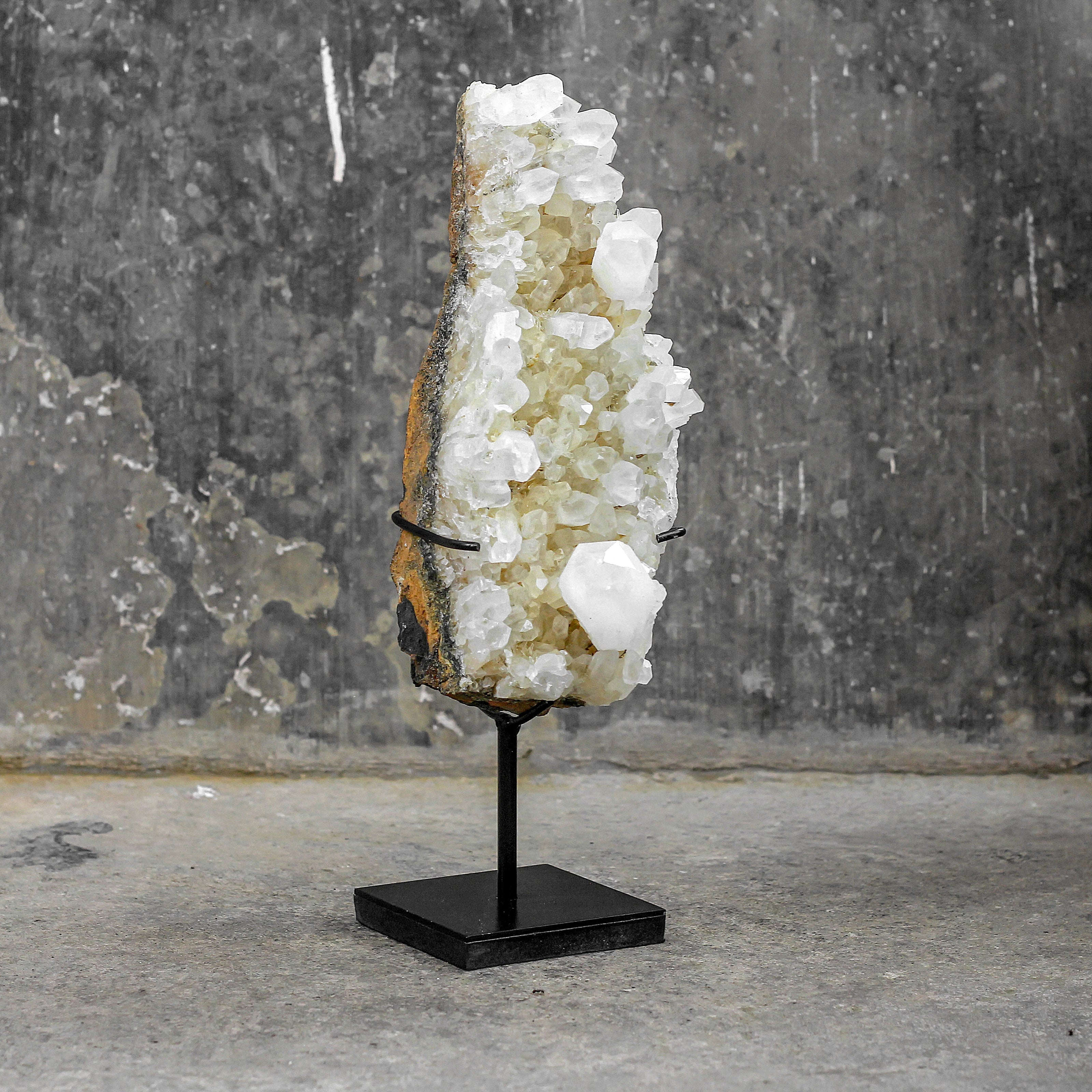 Beautiful Quartz Crystal cluster on a custom stand CC/003