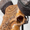 Carved Ram Skull with Badong motif on stand - Skull,A/162