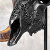 Carved Ram Skull with Star Mandala motif on stand - Skull,A/182