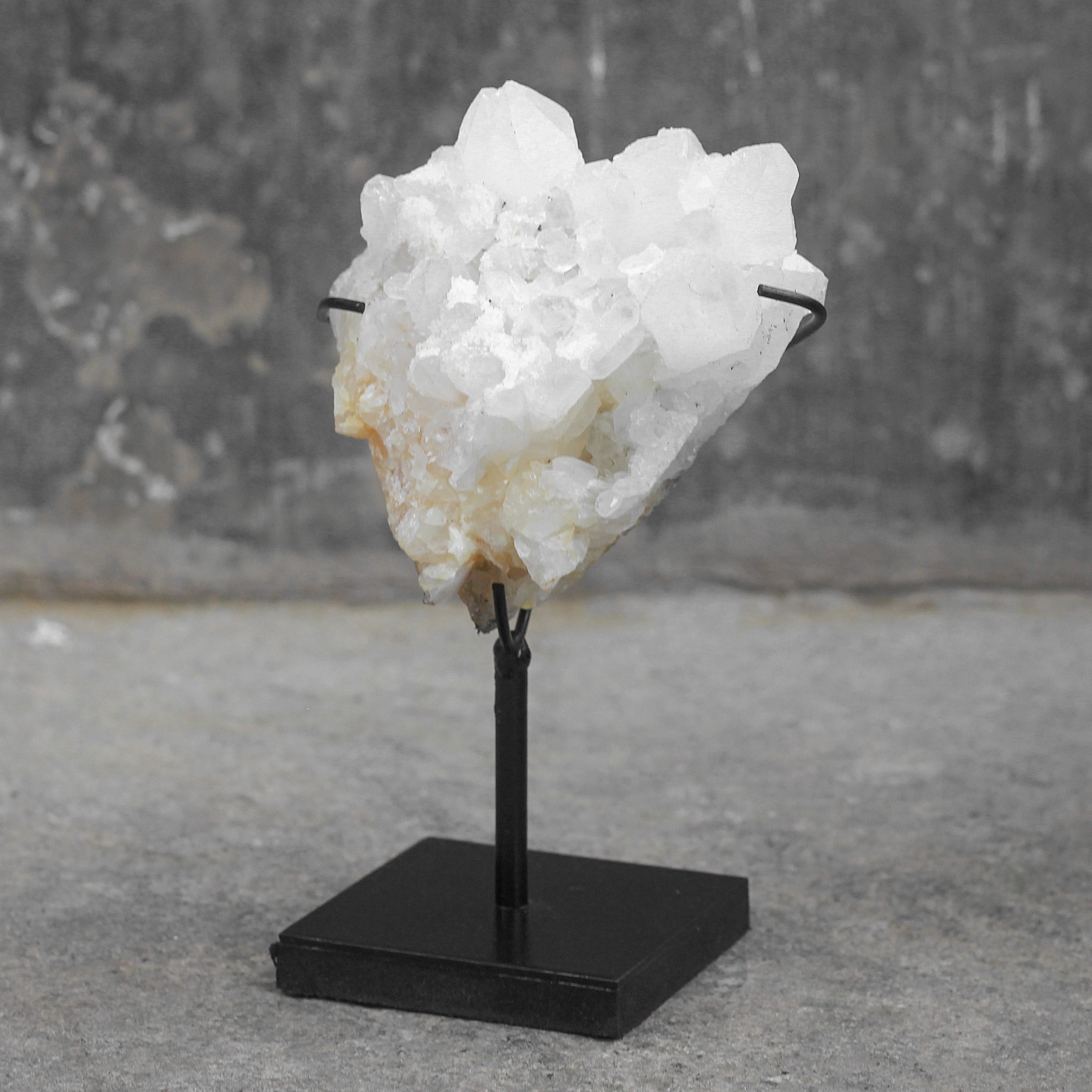 Beautiful Quartz Crystal cluster on a custom stand CC/007