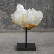 Beautiful Quartz Crystal cluster on a custom stand CC/006