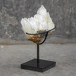 Beautiful Quartz Crystal cluster on a custom stand CC/006