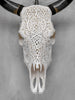 Bull Skull Carved Fern - Skull,A/151