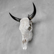 Bull Skull Carved Fern - Skull,A/151
