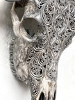 Caved Waterbuffalo Skulls with Ketimun Lotus Carving Skull,A/181