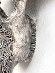 Caved Waterbuffalo Skulls with Ketimun Lotus Carving Skull,A/181