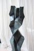 Lady Cubist Patinated Blue Bronze