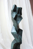 Lady Cubist Patinated Blue Bronze