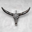 Caved Waterbuffalo Skulls with Skull And Octopus Carving Skull,A/180