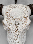Caved Waterbuffalo Skulls with Big lotus Carving Skull,A/171