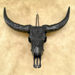 Black Carved Buffalo Skulls with Flower Mandala motif | Skull,A/187