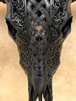 Caved Waterbuffalo Skulls with Infinity Carving Skull,A/169