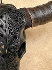 Caved Waterbuffalo Skulls with Infinity Carving Skull,A/169