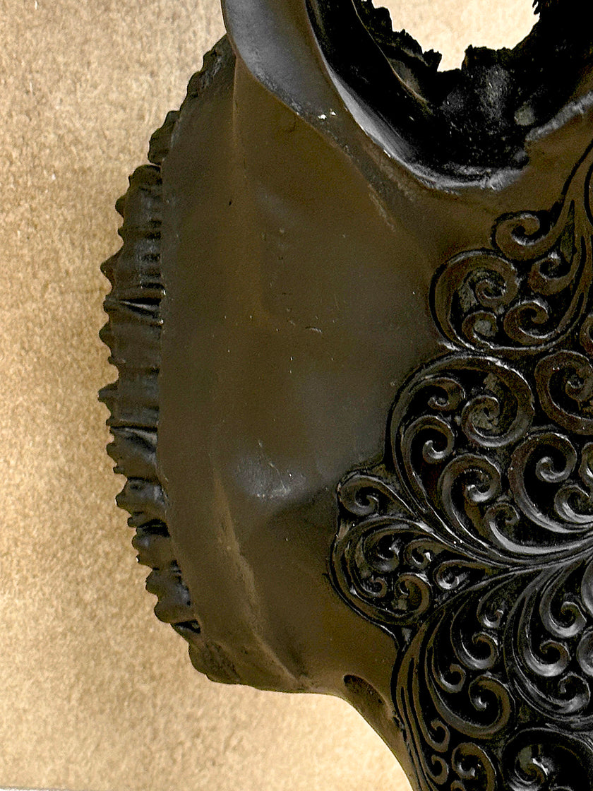 Caved Waterbuffalo Skulls with Infinity Carving Skull,A/169