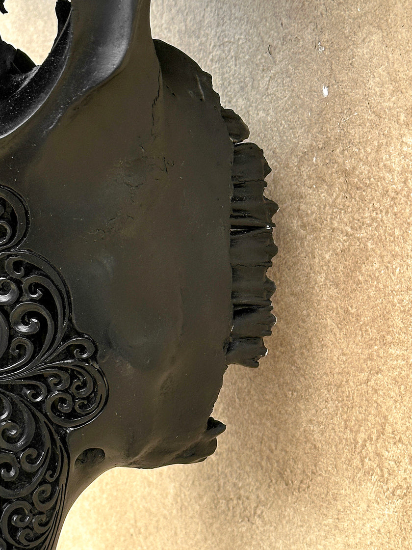 Caved Waterbuffalo Skulls with Infinity Carving Skull,A/169