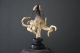 A Stunning Hand Carved Octopus With Horn on a Stand - 22/EX/380