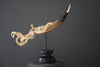 A Stunning Hand Carved Octopus With Horn on a Stand - 22/EX/380