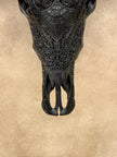 Caved Waterbuffalo Skulls with Flower Mandala Carving Skull,A/168