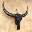 Caved Waterbuffalo Skulls with Flower Mandala Carving Skull,A/168