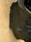 Caved Waterbuffalo Skulls with Flower Mandala Carving Skull,A/168