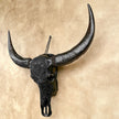 Caved Waterbuffalo Skulls with Flower Mandala Carving Skull,A/168