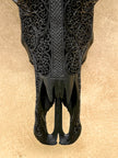 Caved Waterbuffalo Skulls with Flower Mandala Garis Carving Skull,A/167