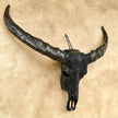 Caved Waterbuffalo Skulls with Flower Mandala Garis Carving Skull,A/167
