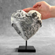 Wonderful Zebra Crystal Heart-Shaped on a custom stand CH/519