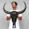 Caved Waterbuffalo Skulls with Infinity Carving Skull,A/169
