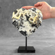 Wonderful Zebra Crystal Heart-Shaped on a custom stand CH/528