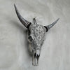 Cow & Horns Carved Ketimun Lotus - Skull,A/037