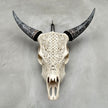 Cow & Horns Carved Infinity - Skull,A/038