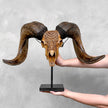 Carved Ram Skull with Badong motif on stand - Skull,A/162