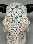 Bull Skull Carved Star Mandala - Skull,A/049