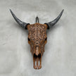 Cow & Horns Carved Infinity - Skull,A/035