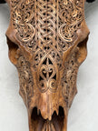 Cow & Horns Carved Infinity - Skull,A/035