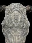 Bull Skull Carved Indian - Skull,A/153