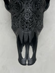 Cow & Horns Carved Small Lotus - Skull,A/036