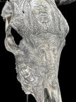 Bull Skull Carved Indian - Skull,A/153