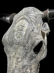 Bull Skull Carved Indian - Skull,A/153