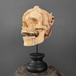 Tamarind Wood Skull with Carved Tentacles - 6A/098