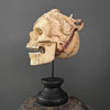 Tamarind Wood Skull with Carved Tentacles - 6A/098