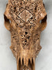 Cow Carved Tradball - Skull,A/005