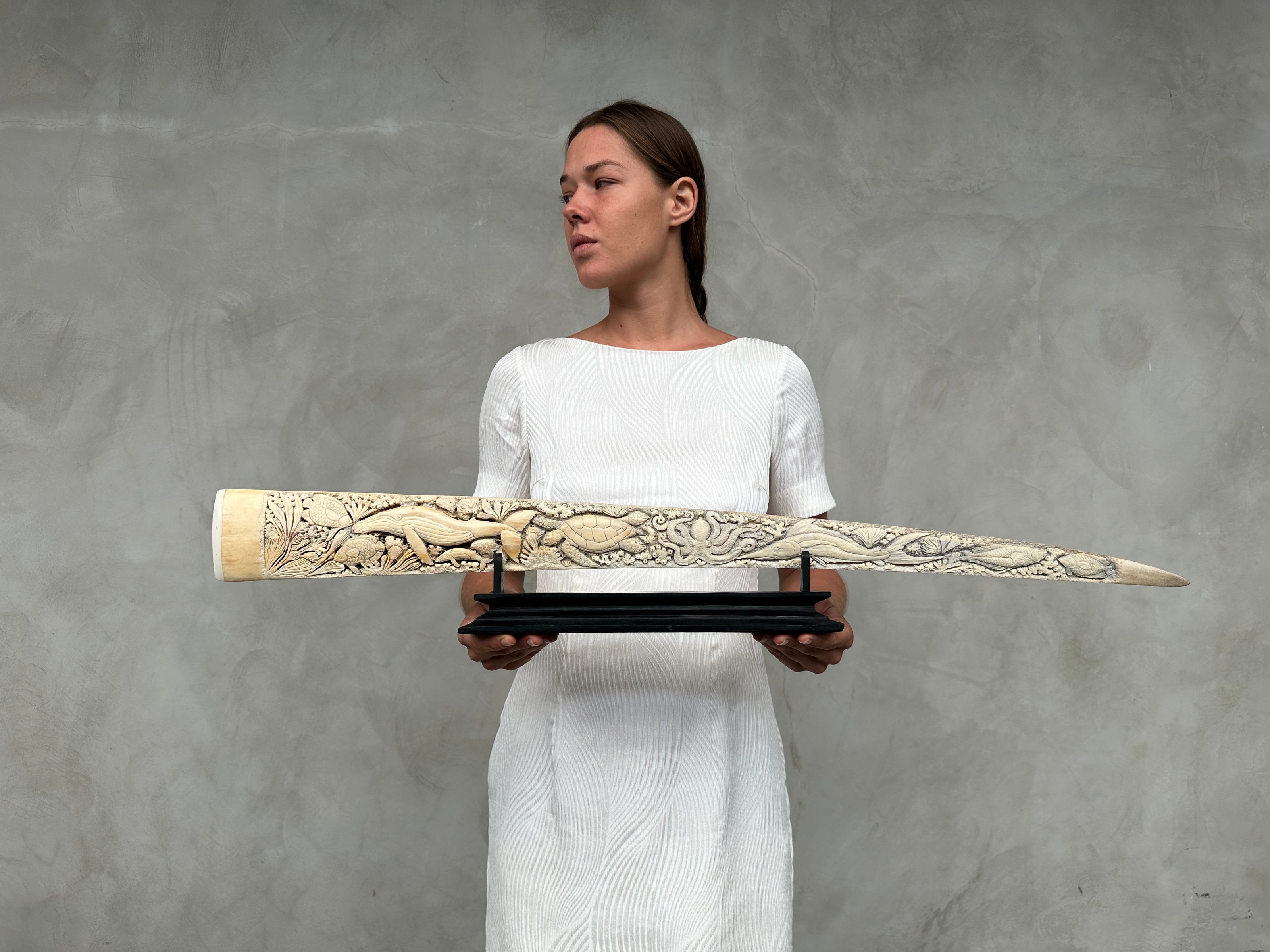 Carved Swordfish Marine carving T2/018