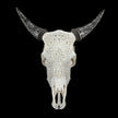 Fully carved cow skulls with Small Lotus Carving Skull,A/179