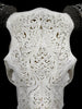 Fully carved cow skulls with Small Lotus Carving Skull,A/179