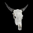 Fully carved cow skulls with Small Lotus Carving Skull,A/179